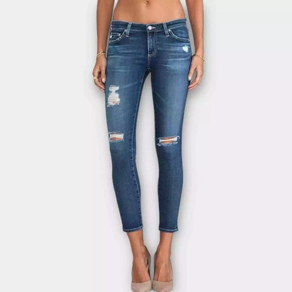 Ag Adriano Goldschmied Denim - AG-ED Adriano Goldschmied Jeans The Legging Ankle Super Skinny Women's 26 Blue